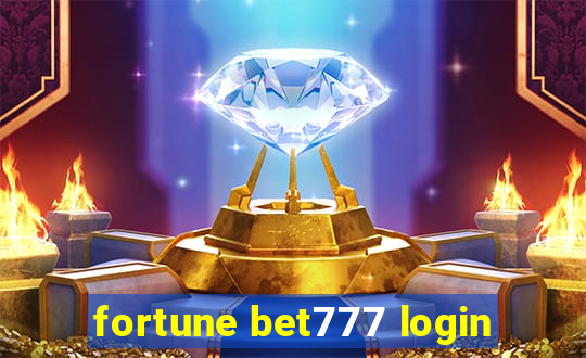 fortune bet777 login